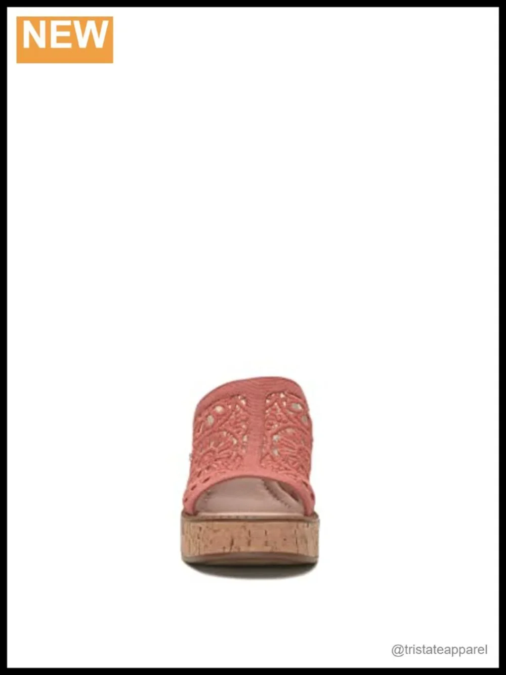 Textile Mesh Square Open Toe Slip On Wedge Sandal